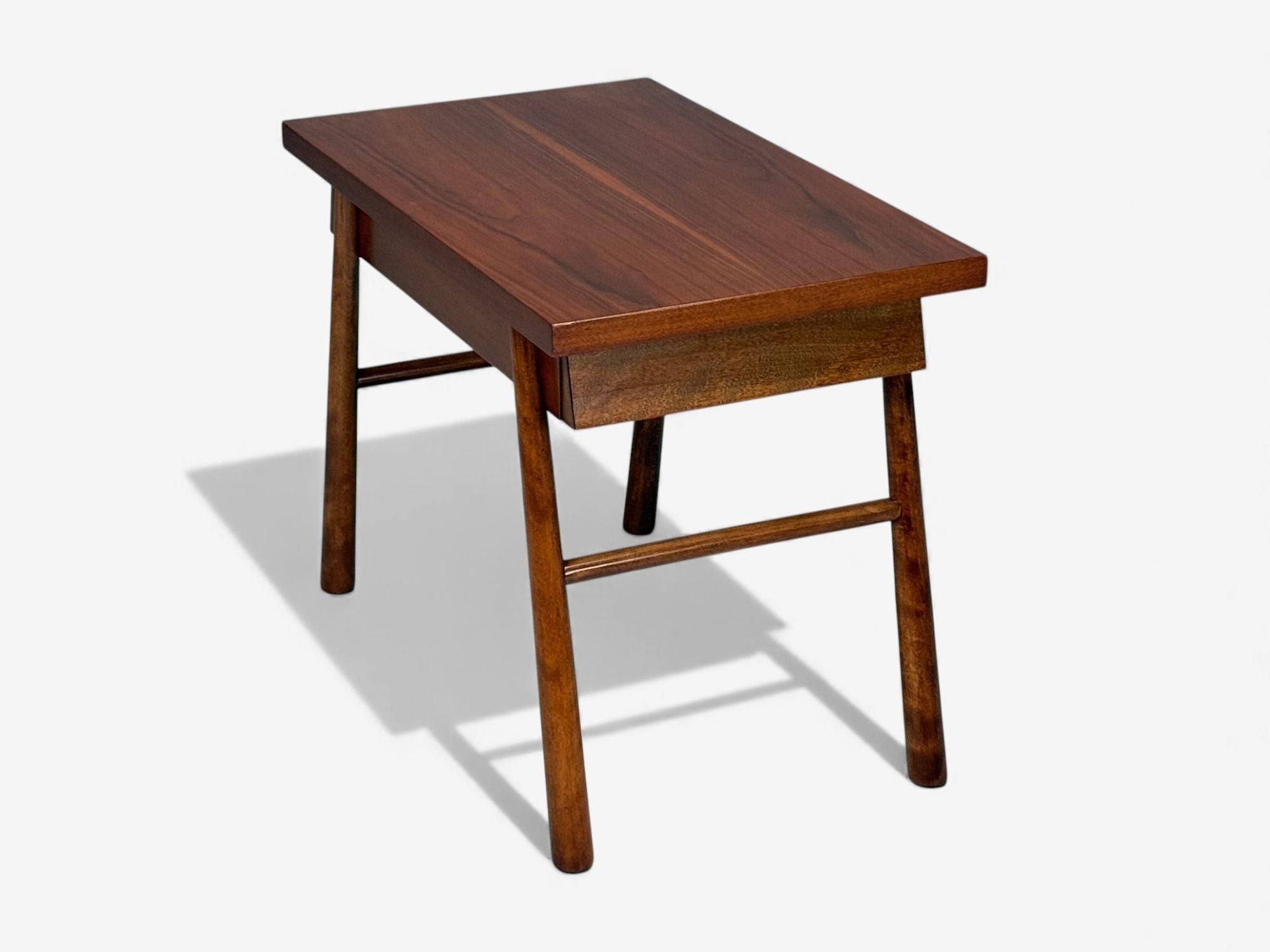 T.H. Robsjohn-Gibbings, American Modern, Mahogany, End Tables, USA, 1950s