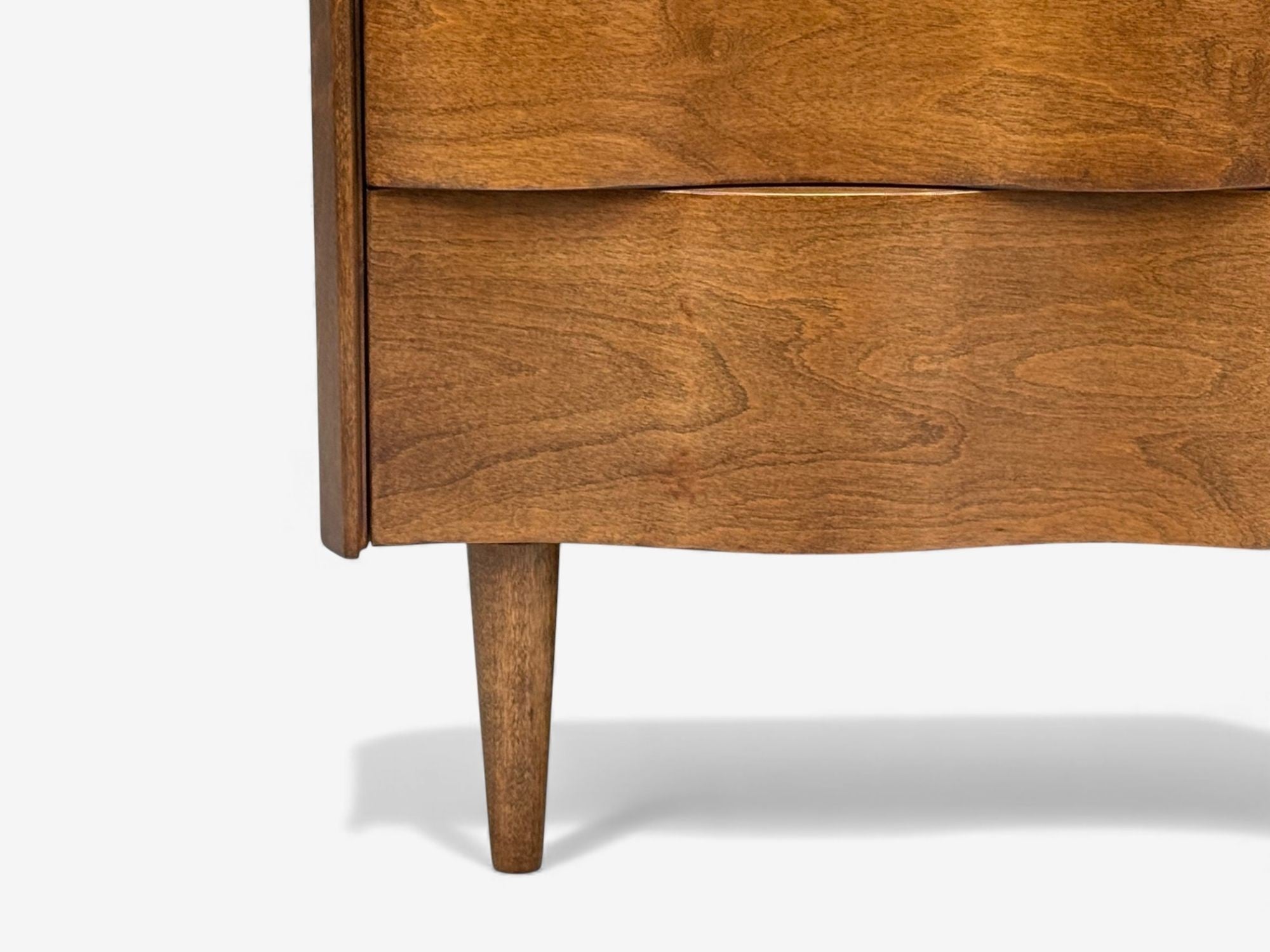 Edmund J Spence, Swedish Modern, Maple, Wave Highboy, Sweden, 1950s