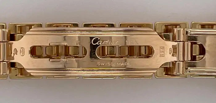Panthère de Cartier Ladies Watch, Double Diamond Face, Vintage, 18Kt Yellow Gold