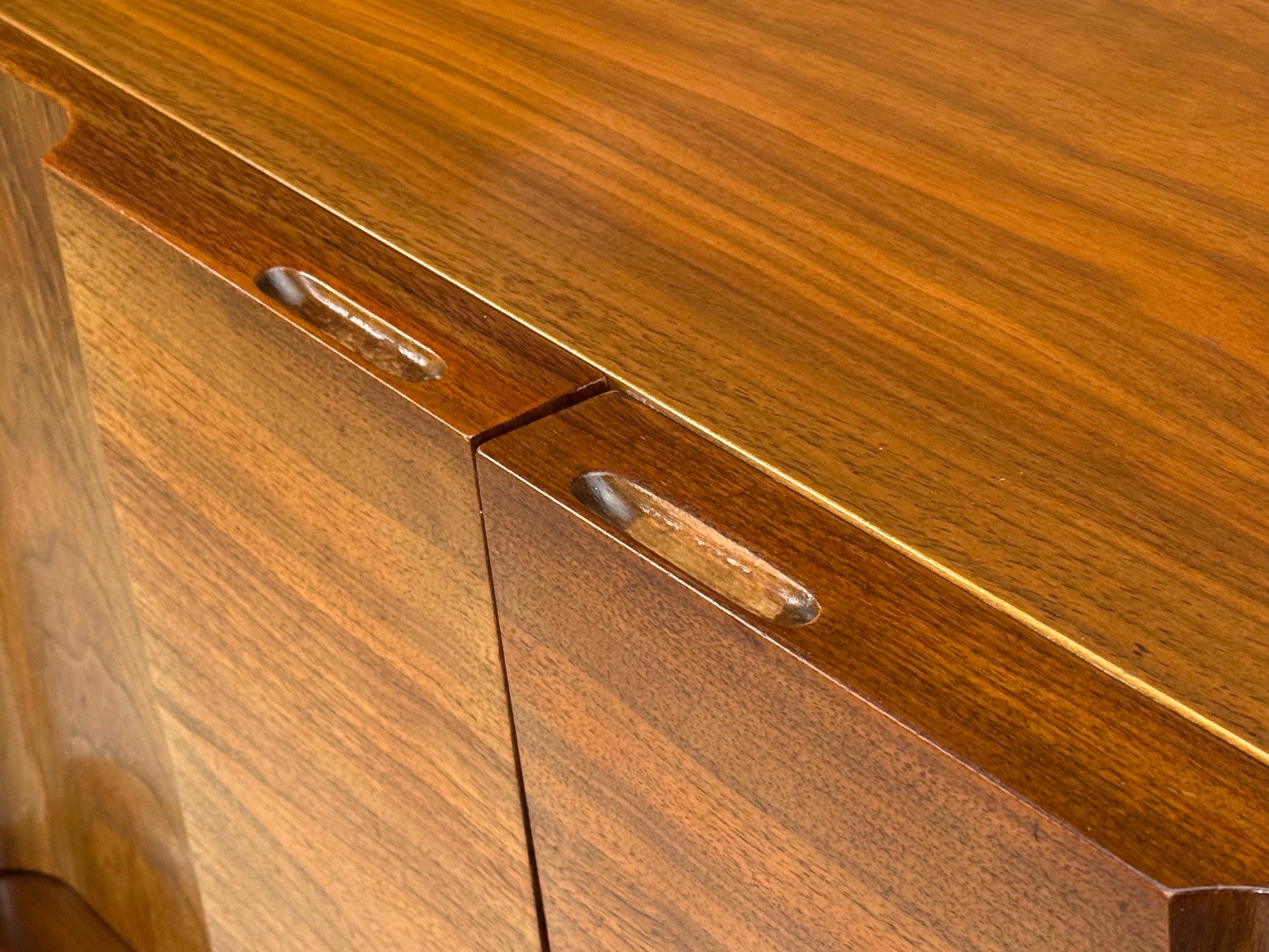 Edmond J. Spence, Sculptural Highboy, Walnut, Sweden, 1950s
