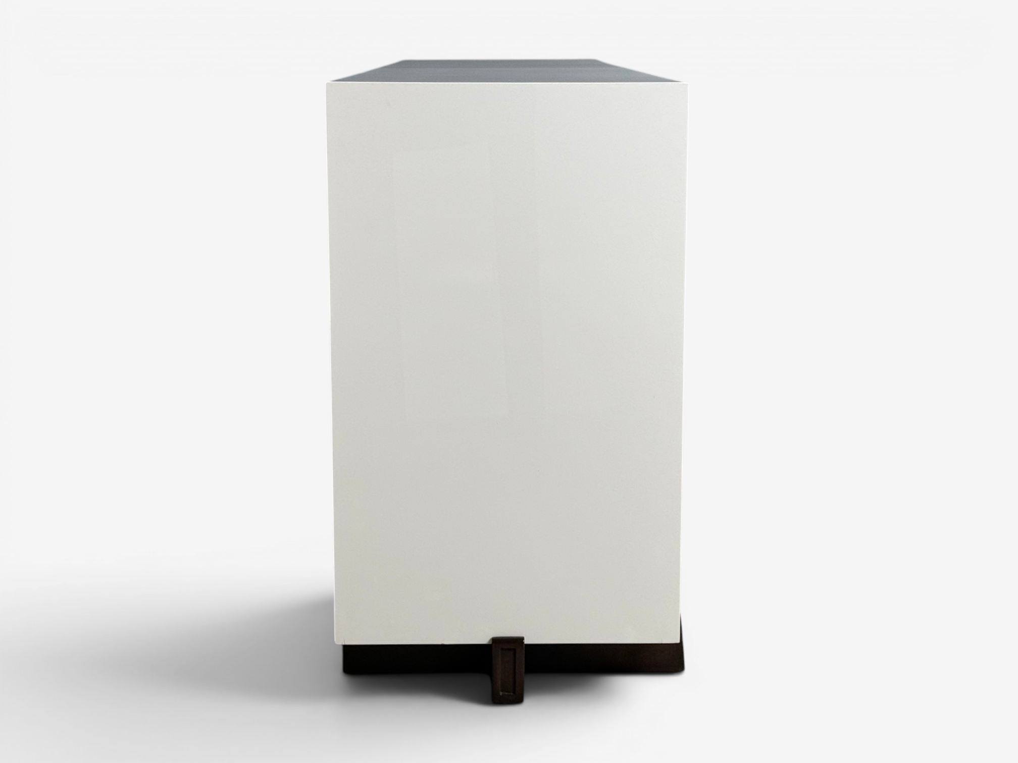 Tommi Parzinger, Double Commode, White Lacquer, Brass, USA, 1950s