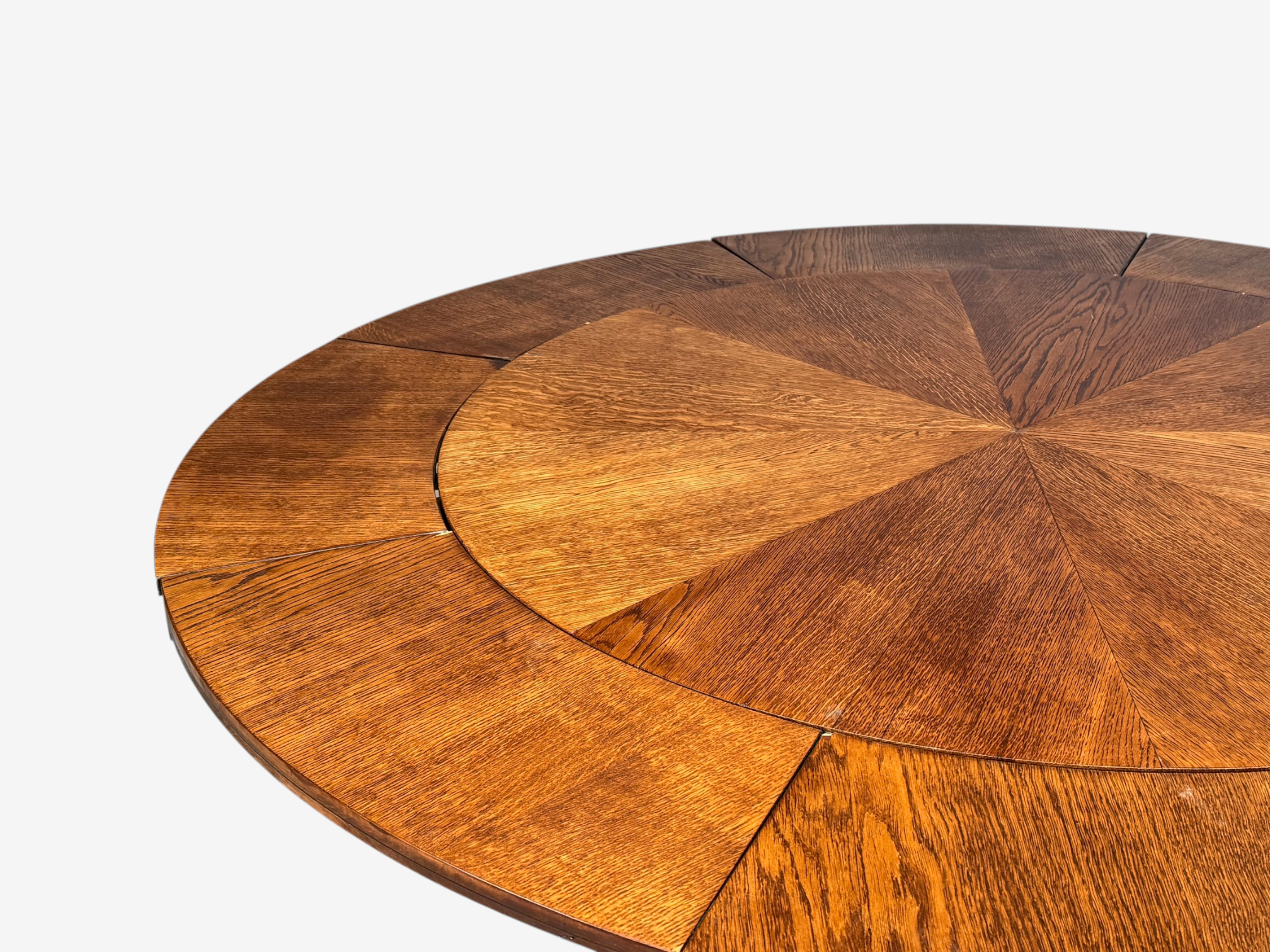Josef Seiler, Rare Expanding Dining Table, Oak, Germany, 1920s