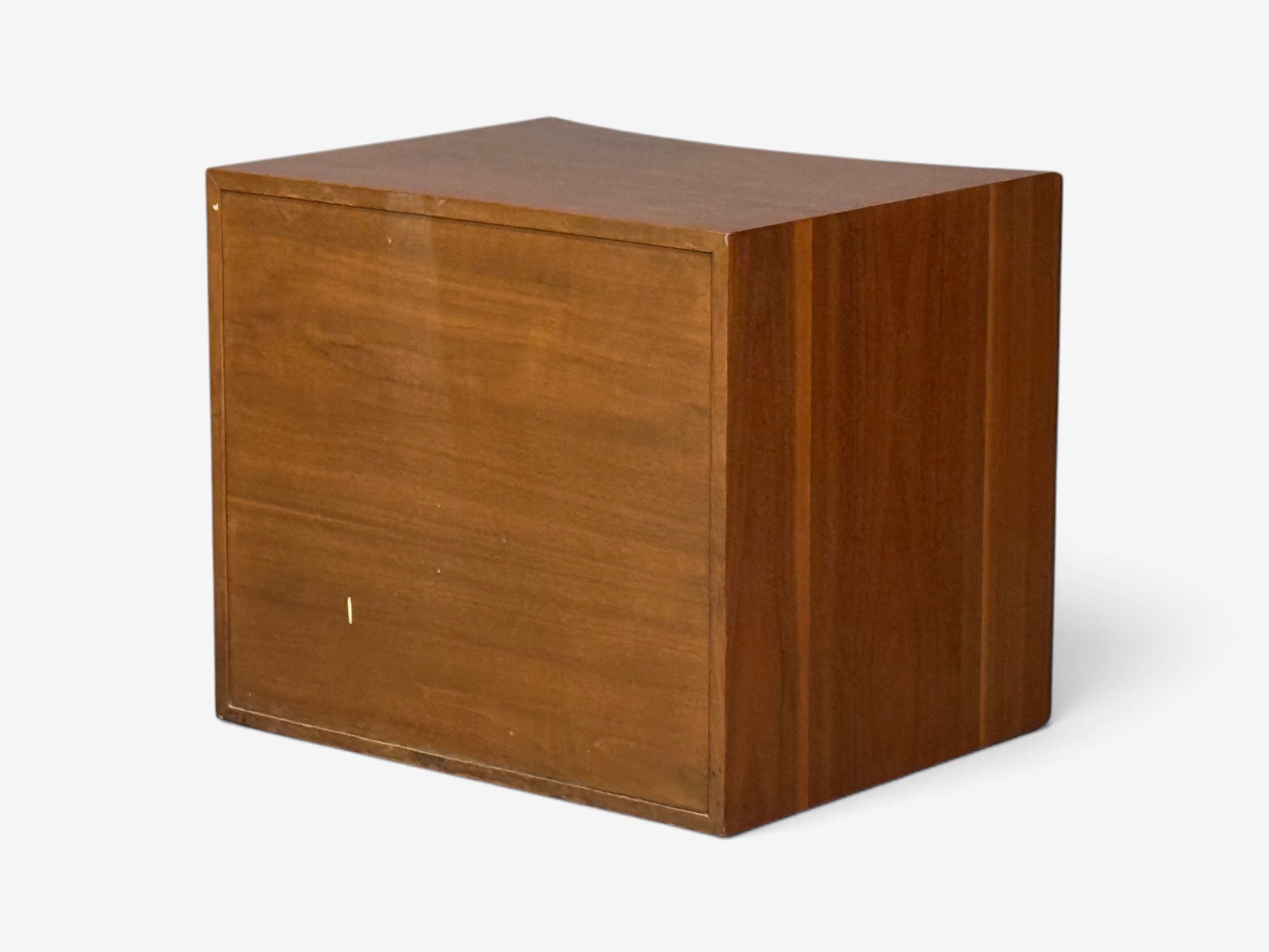 Paul Frankl, John Stuart, Concave Nightstands, Walnut, Brass, USA, 1950s