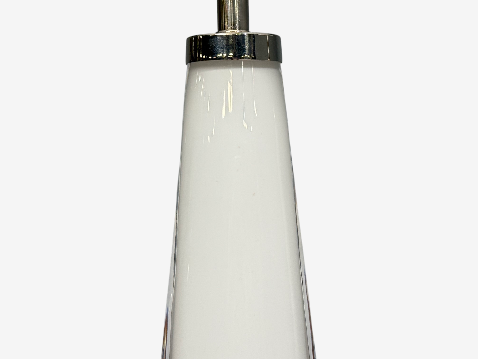 Carl Fagerlund, Swedish Modern, Table Lamps, White Glass, Sweden, 1960s