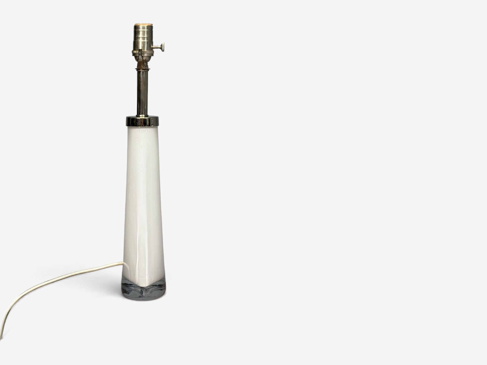 Carl Fagerlund, Swedish Modern, Table Lamps, White Glass, Sweden, 1960s