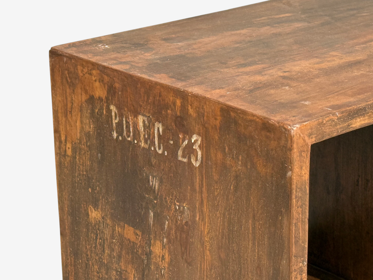 Pierre Jeanneret, 5-Hole File Rack or Bookcase, Teak, Chandigarh, 1960s