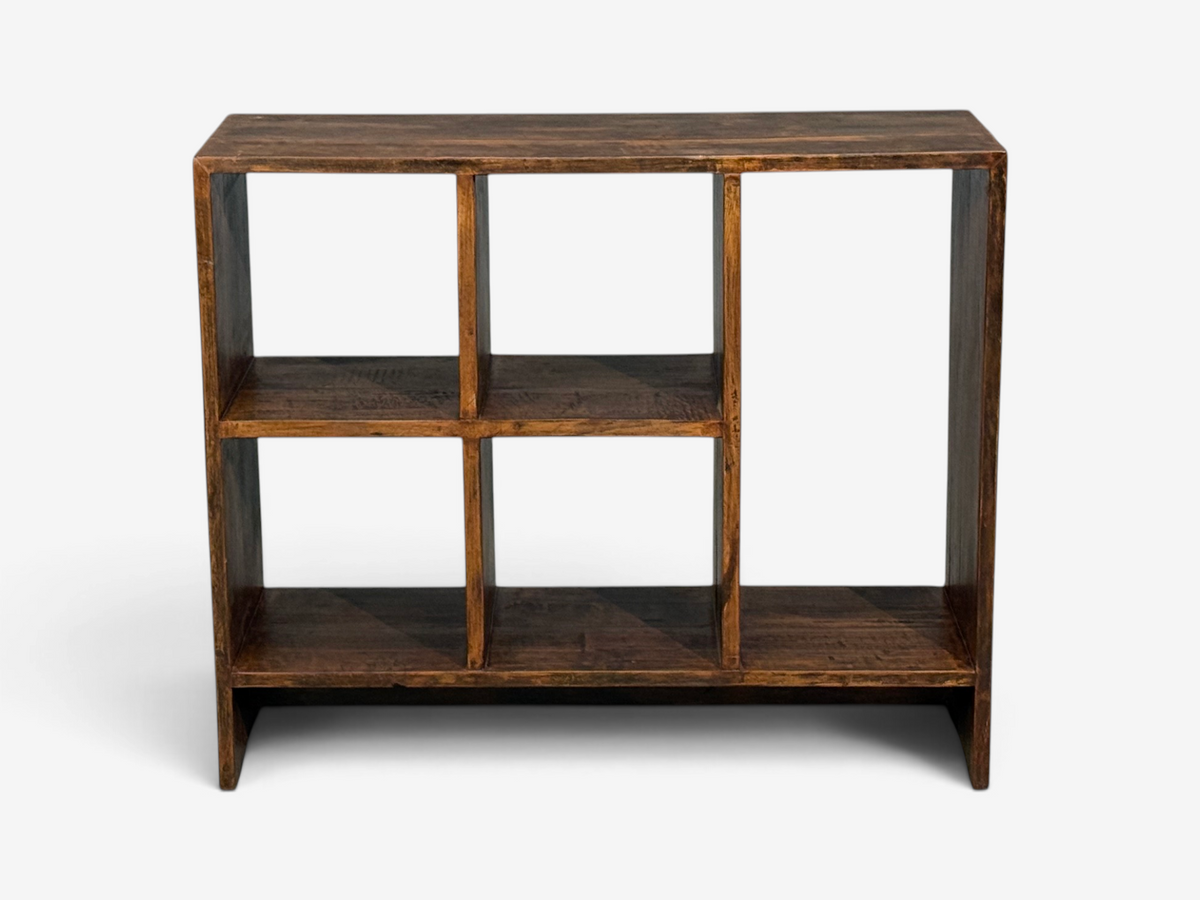 Pierre Jeanneret, 5-Hole File Rack or Bookcase, Teak, Chandigarh, 1960s