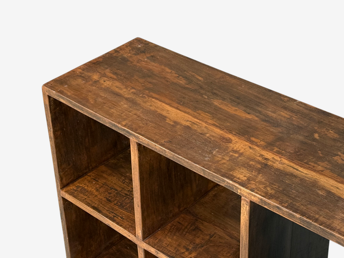 Pierre Jeanneret, 5-Hole File Rack or Bookcase, Teak, Chandigarh, 1960s