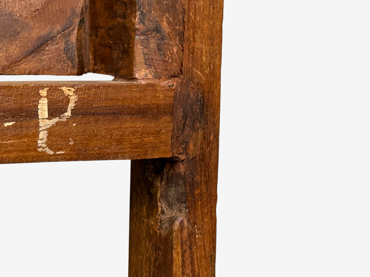 Pierre Jeanneret, Six Dining Chairs, Teak, Cane, Chandigarh, India, 1960s