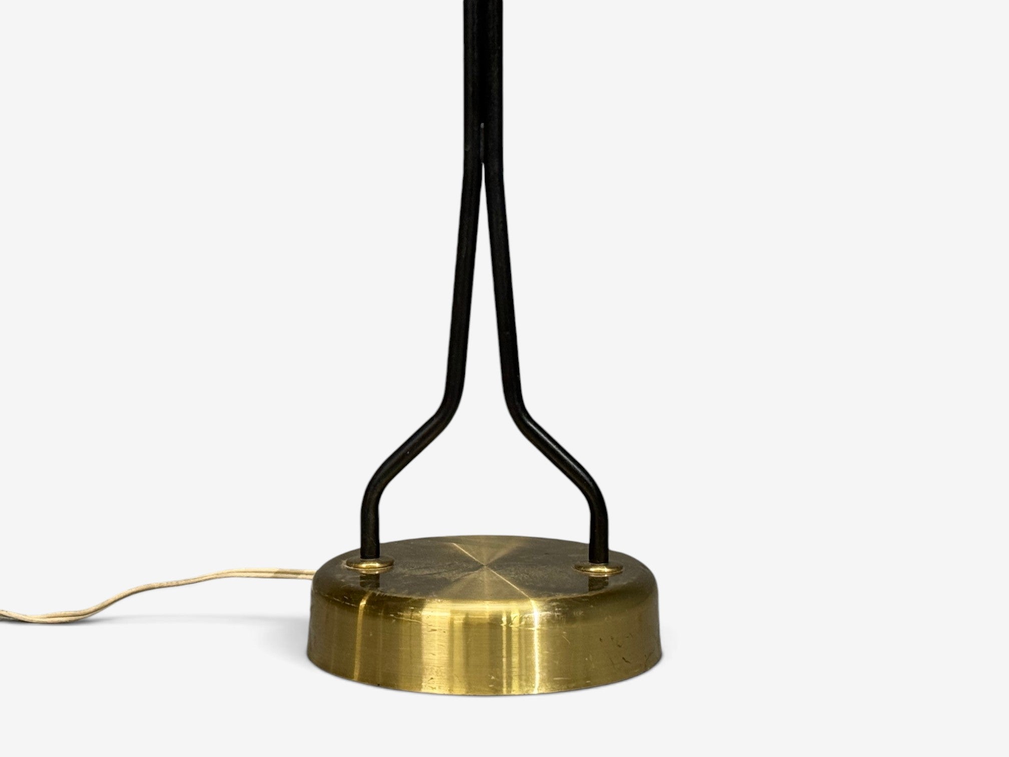 Eskilstuna Elektrofabrik, Floor Lamp, Laqcuered Metal, Brass, Sweden, 1950s