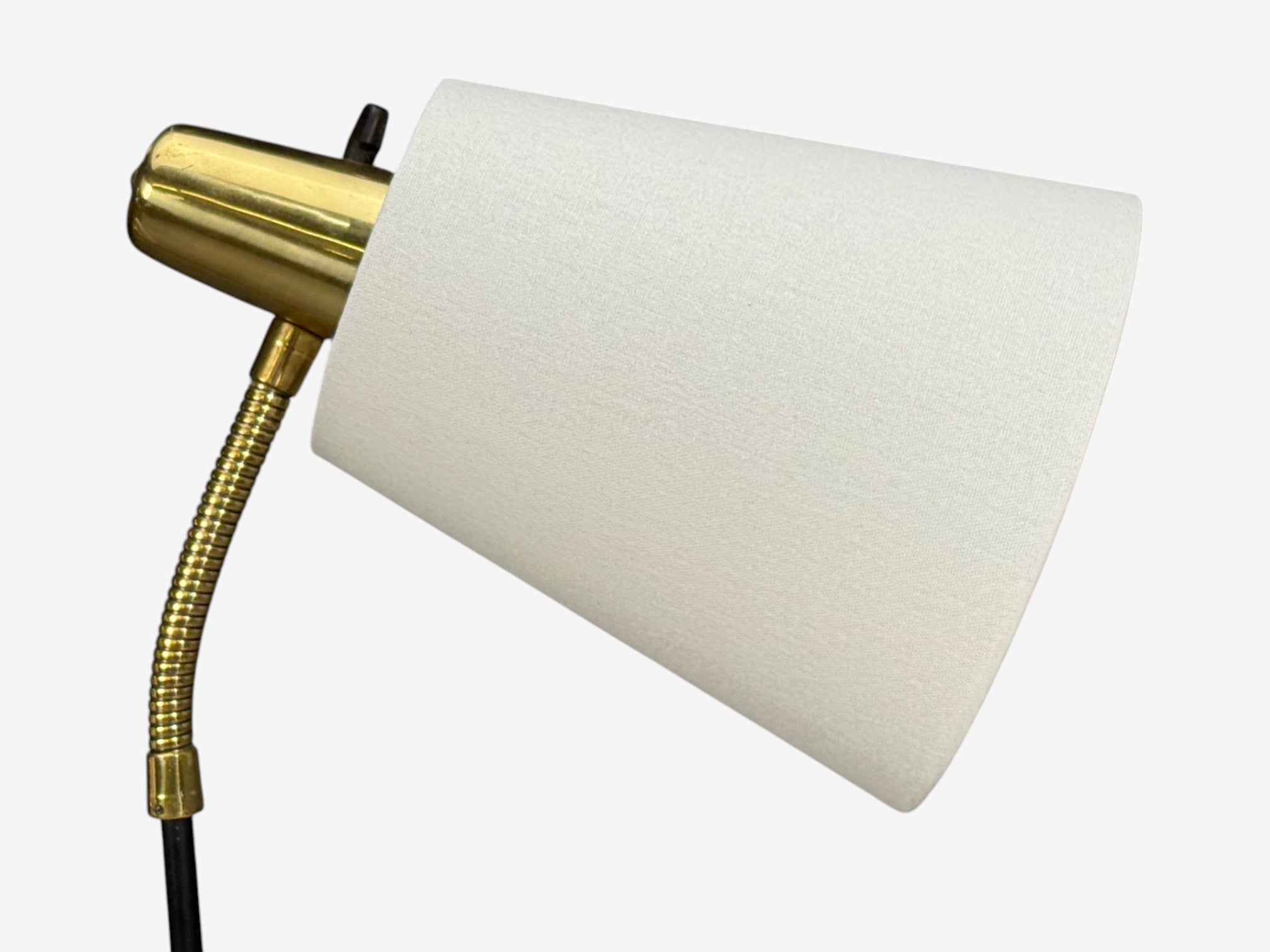 Eskilstuna Elektrofabrik, Floor Lamp, Laqcuered Metal, Brass, Sweden, 1950s