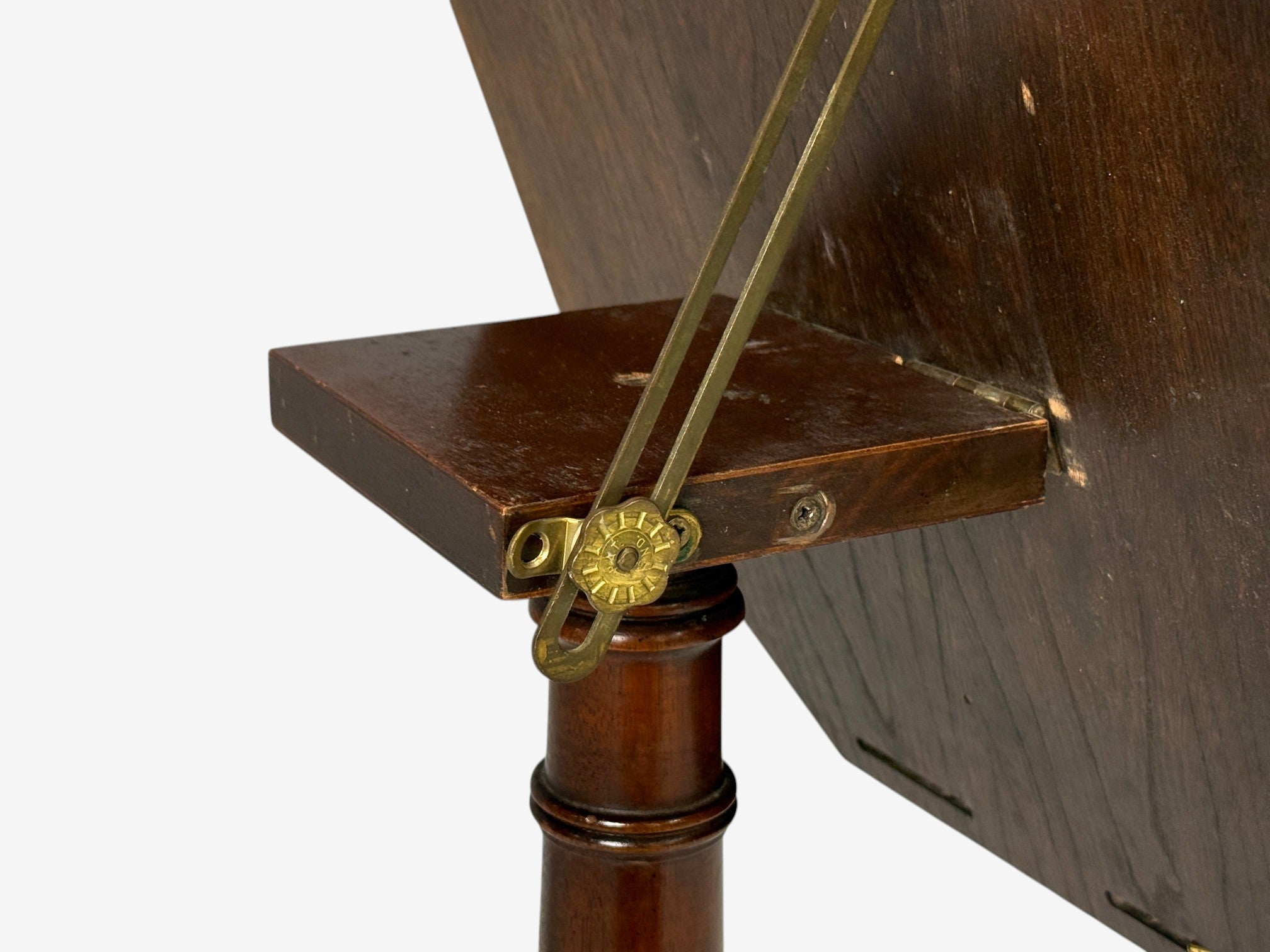 Baker Furniture, Tilt-Top End Table, Mahogany, Rosewood, Brass, USA, 1970s