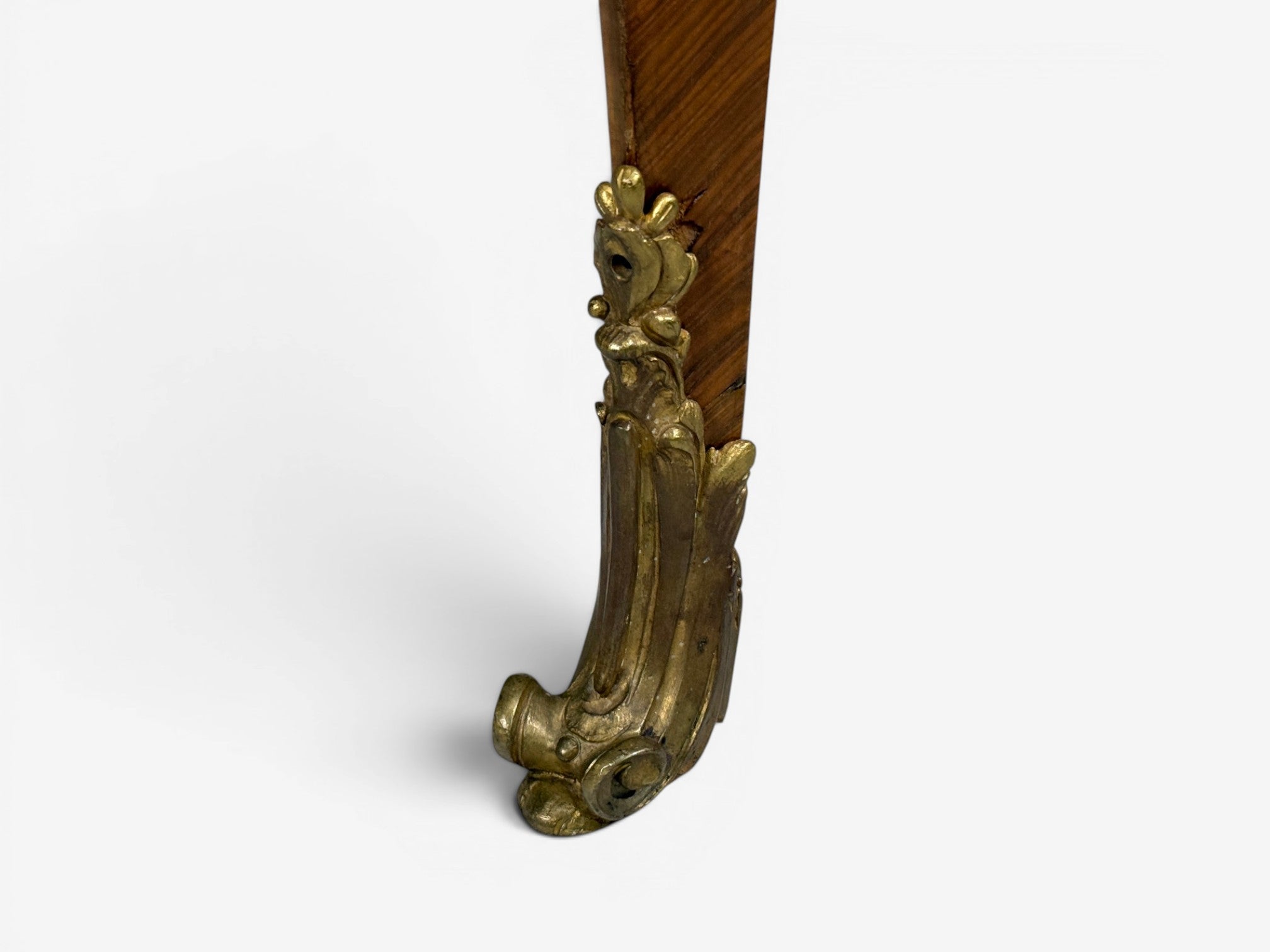 Louis XV Style, Executive Desk, Marquetry, Leather, Bronze, France, 19th/20th c.