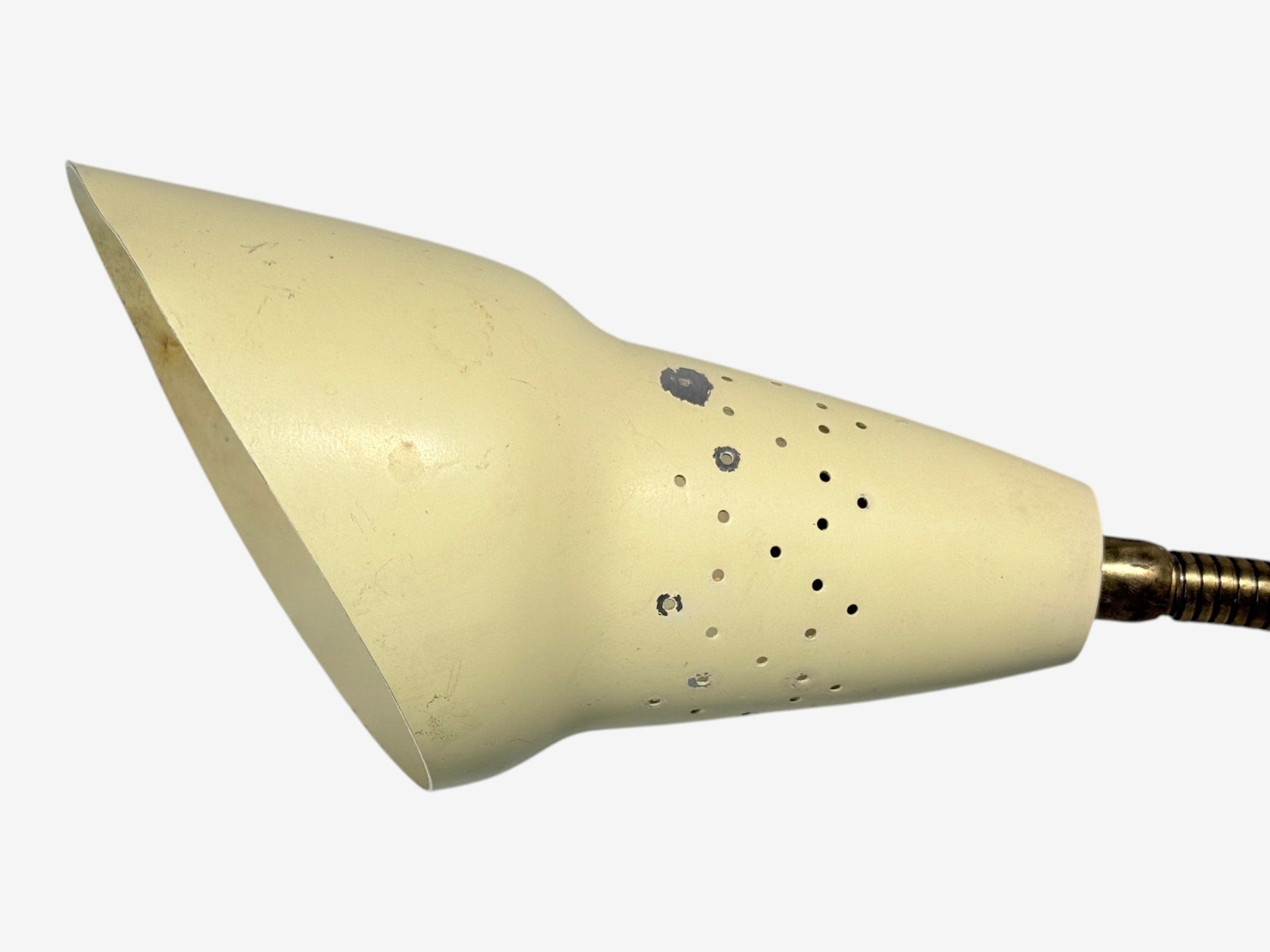 Swedish Modern, Adjustable Wall Light, Brass, Lacquered Metal, Sweden, 1950s