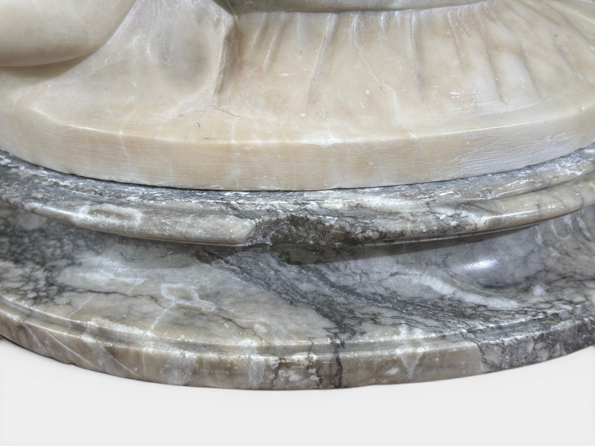 Neoclassical, Marble Statue, Mother and Daughter, France, 1910s