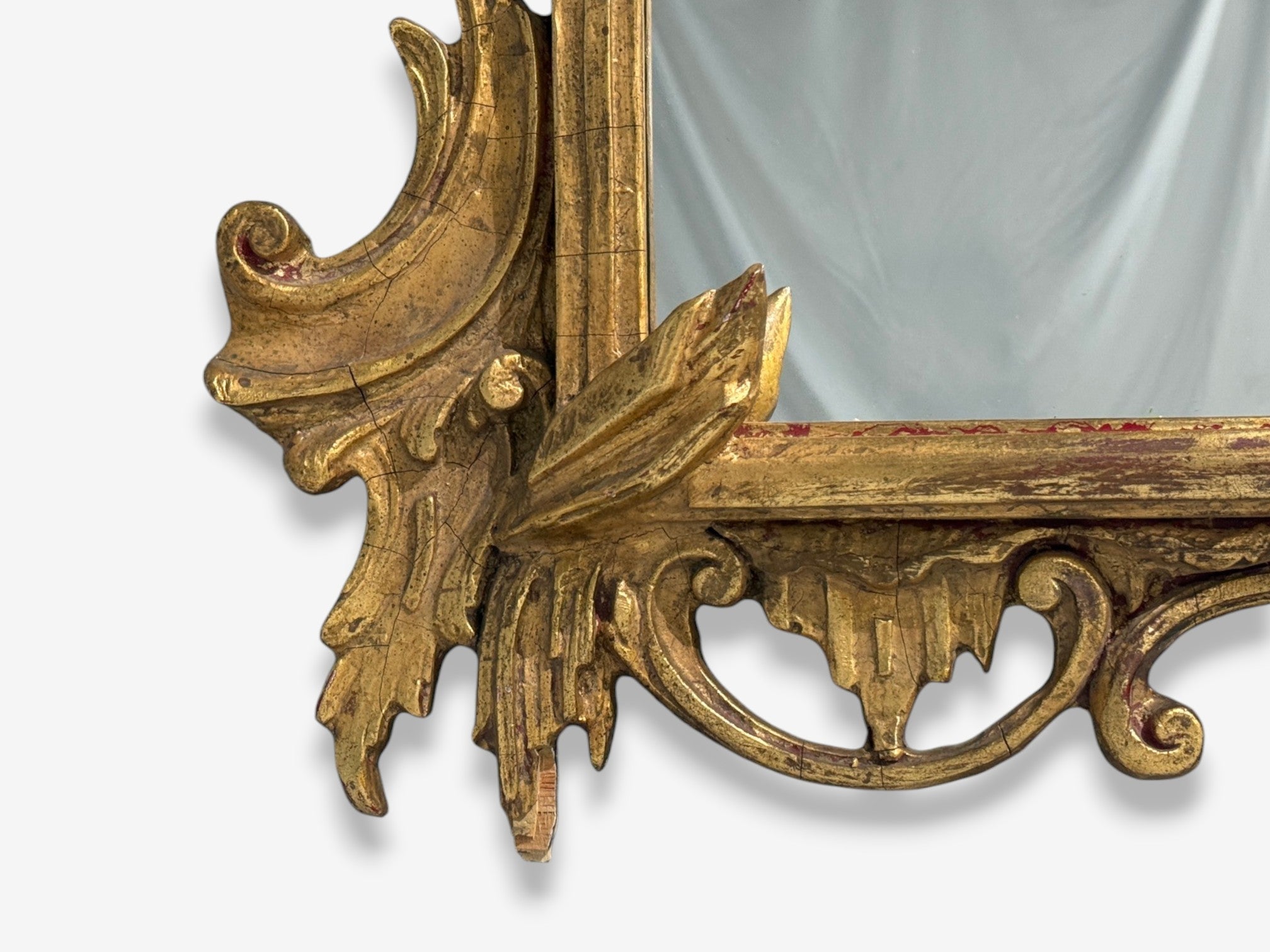 Friedman Brothers, Large Ornate Wall Mirror, Giltwood, Mirror, USA, 1950s