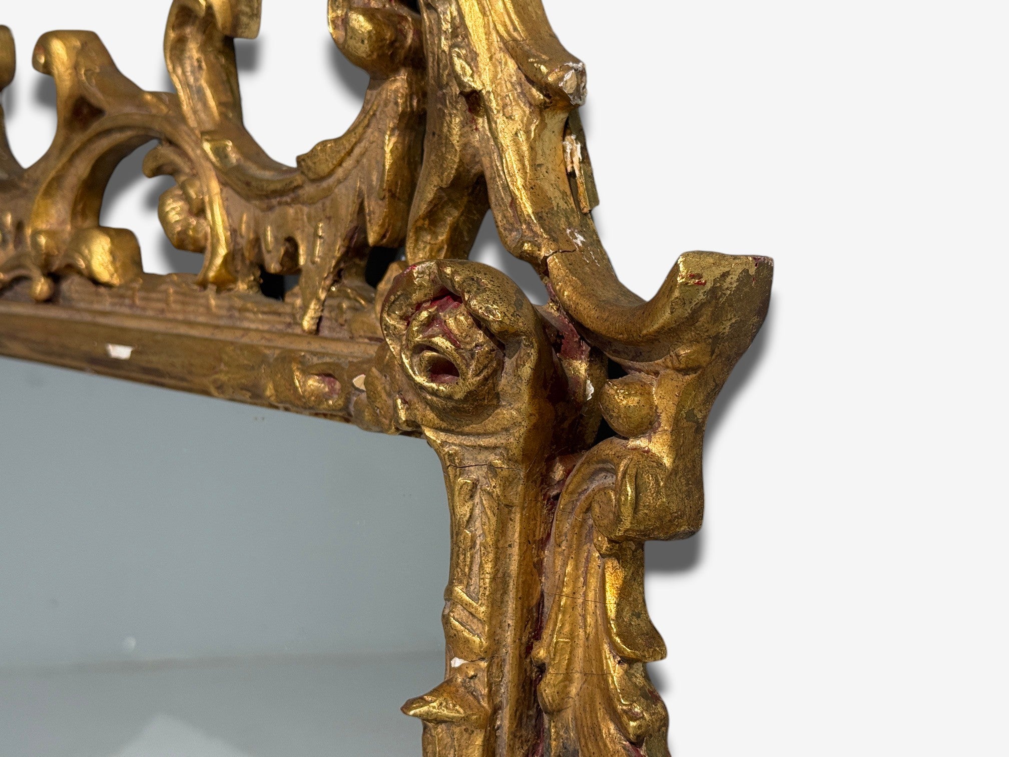 Friedman Brothers, Large Ornate Wall Mirror, Giltwood, Mirror, USA, 1950s