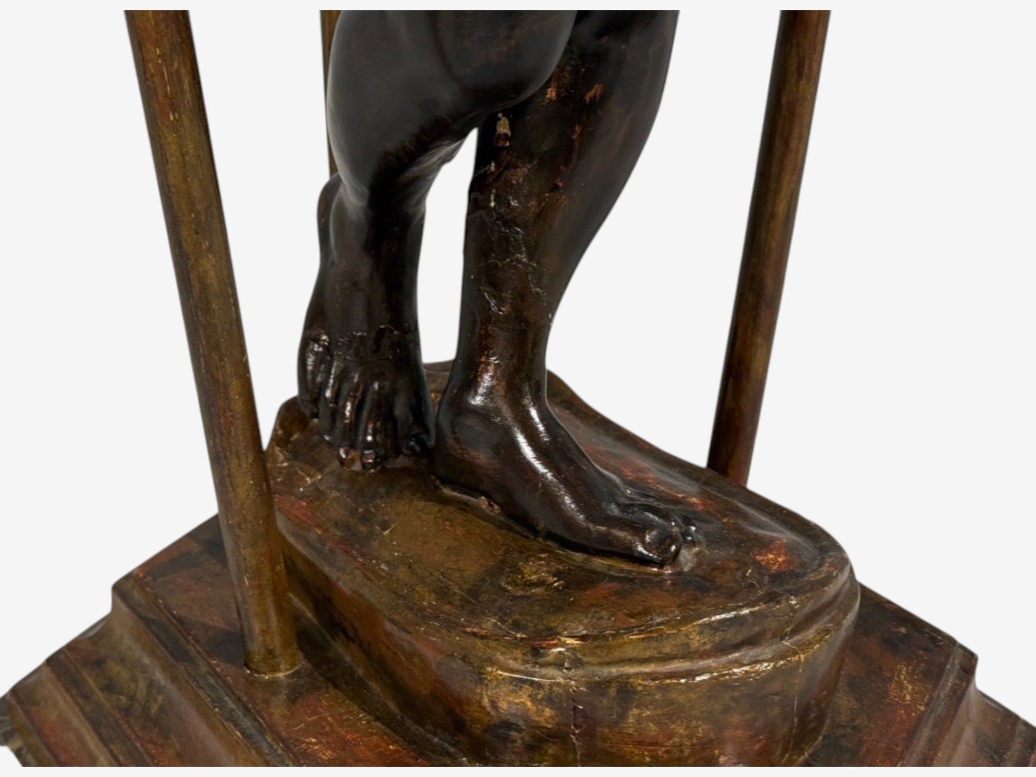 18th/19th c. Italian, Venetian Blackamoor Gueridons, Opposing Figures, Marble