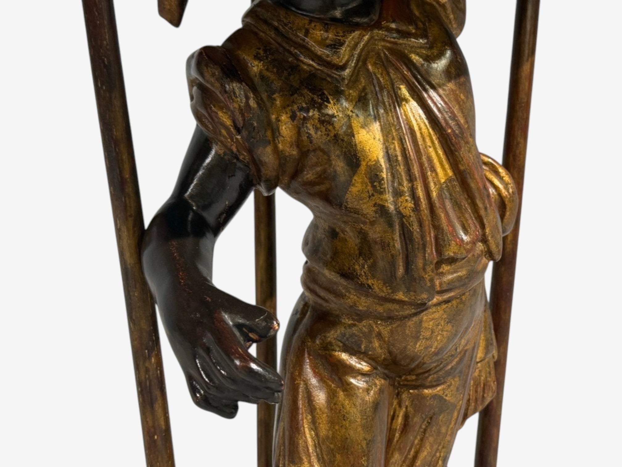 18th/19th c. Italian, Venetian Blackamoor Gueridons, Opposing Figures, Marble