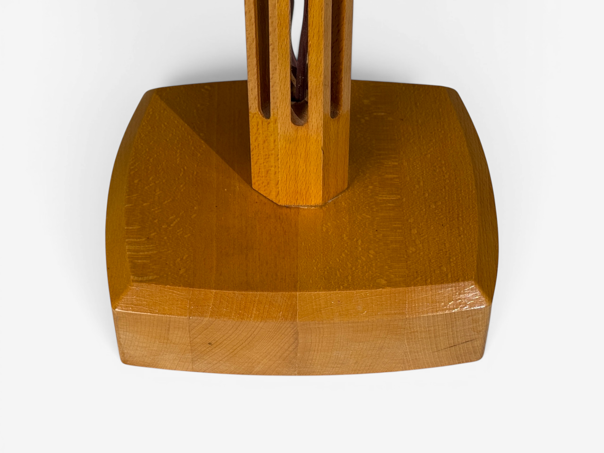 Swedish Modern, Large Table Lamp, Lacquered Pine, Sweden, 1970s