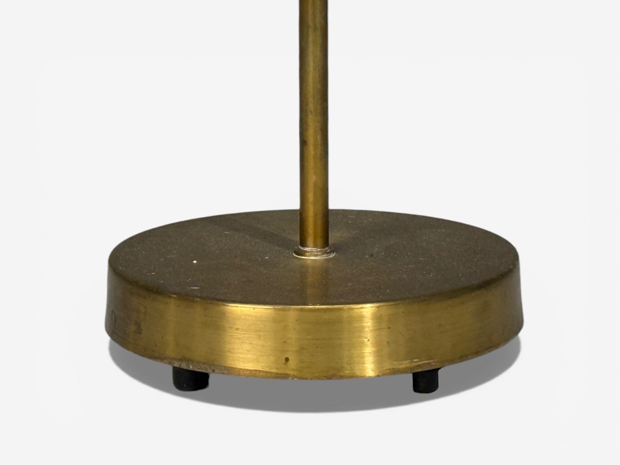 Falkenbergs Belysning, Adjustable Floor Lamp, Brass, Bamboo, Sweden, 1960s
