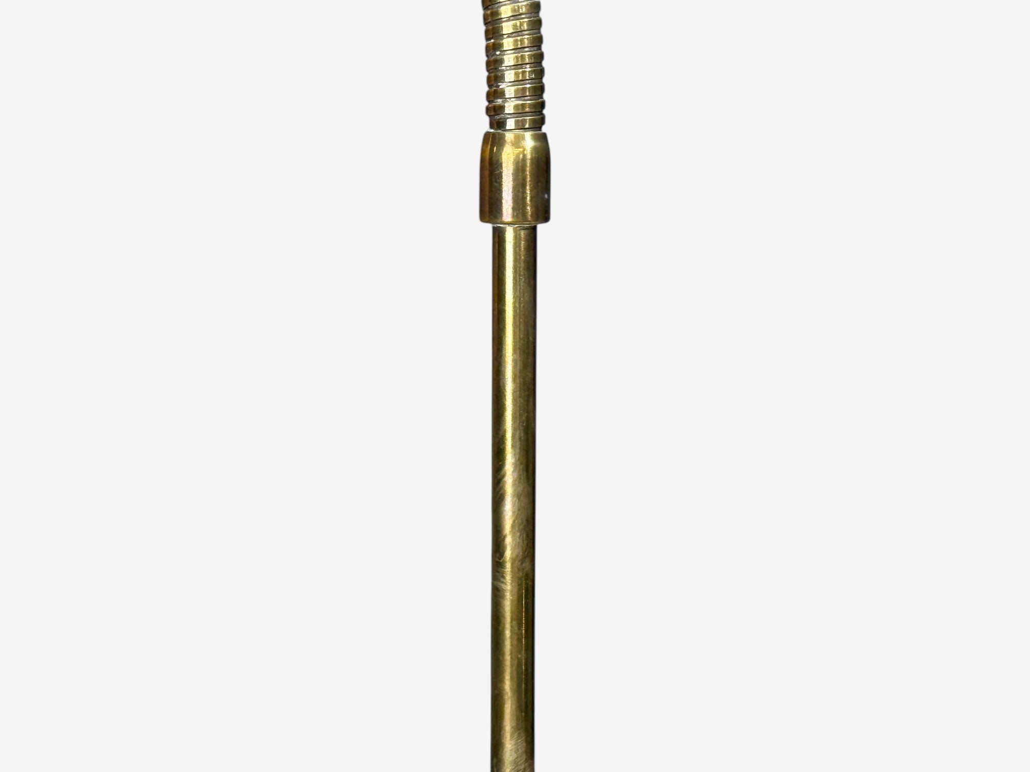 Falkenbergs Belysning, Adjustable Floor Lamp, Brass, Bamboo, Sweden, 1960s