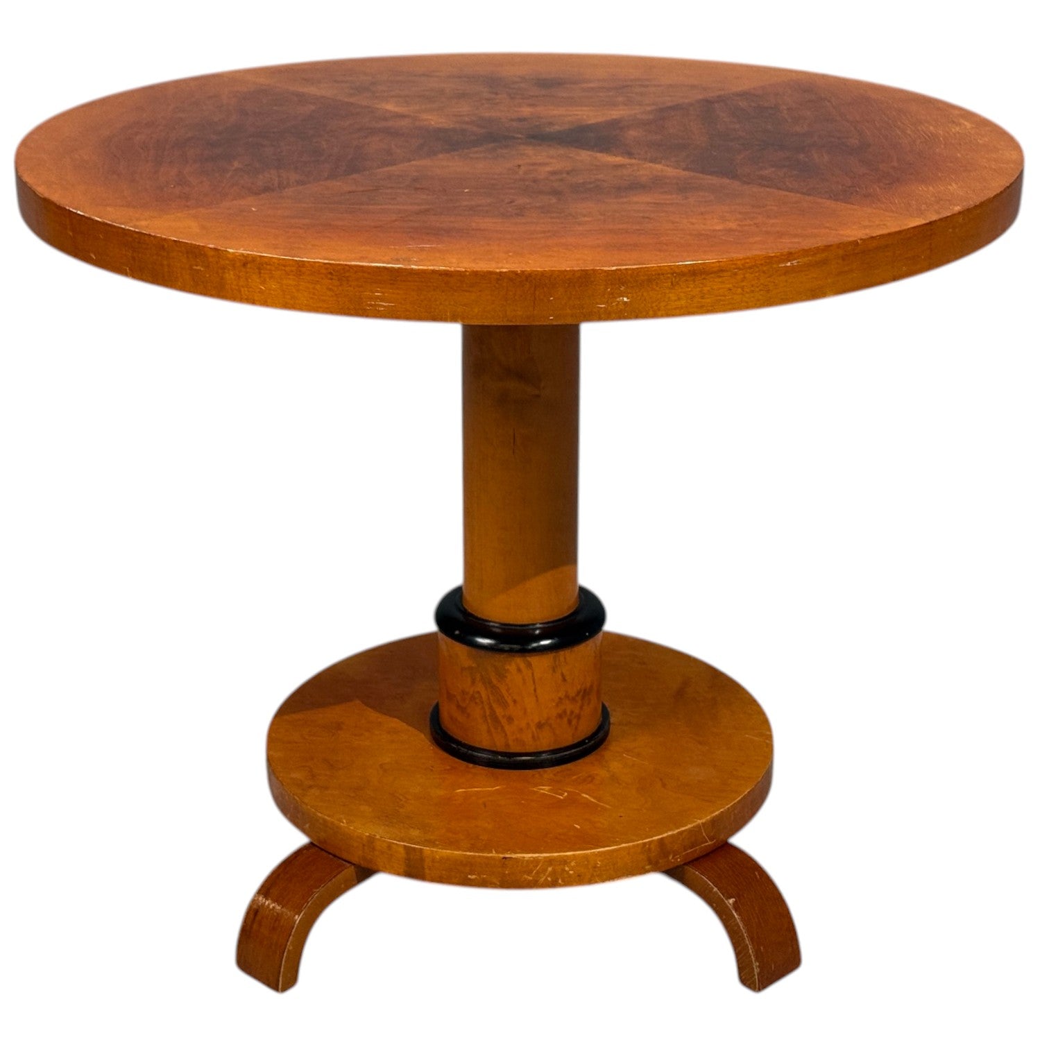 Swedish Art Deco, End Table, Birch, Ebonized Wood, Sweden, 1930s