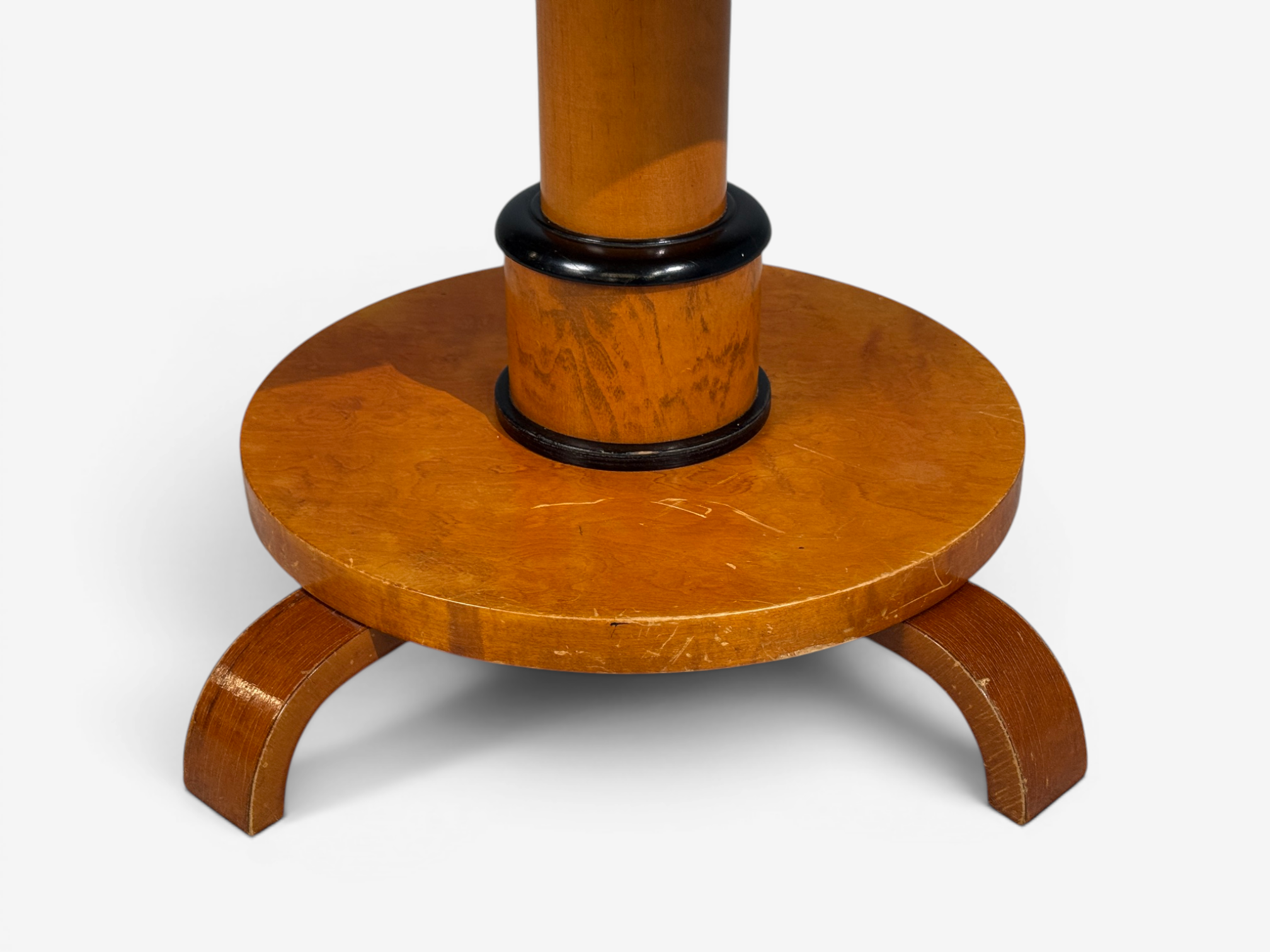 Swedish Art Deco, End Table, Birch, Ebonized Wood, Sweden, 1930s
