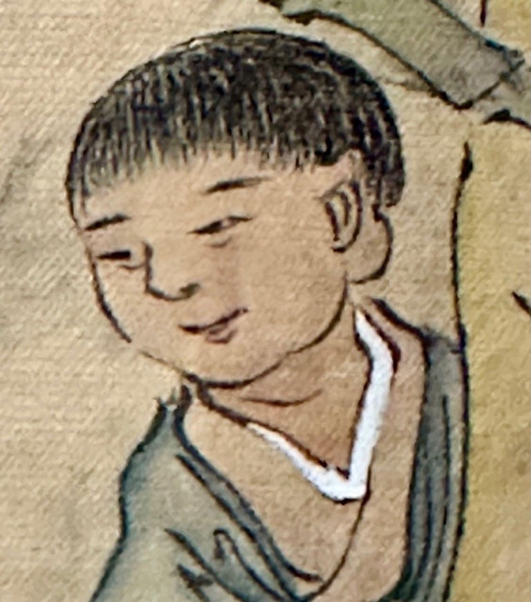 Chinese Export, Hand-Painted Figural Scenes, Rosewood Frames, China, 19th c.