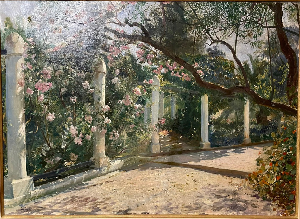 Georges Antoine Rochegrosse, 'Almond Trees' Oil on Canvas, Sotheby's Provenance