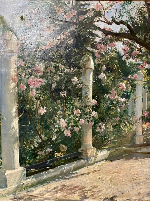 Georges Antoine Rochegrosse, 'Almond Trees' Oil on Canvas, Sotheby's Provenance