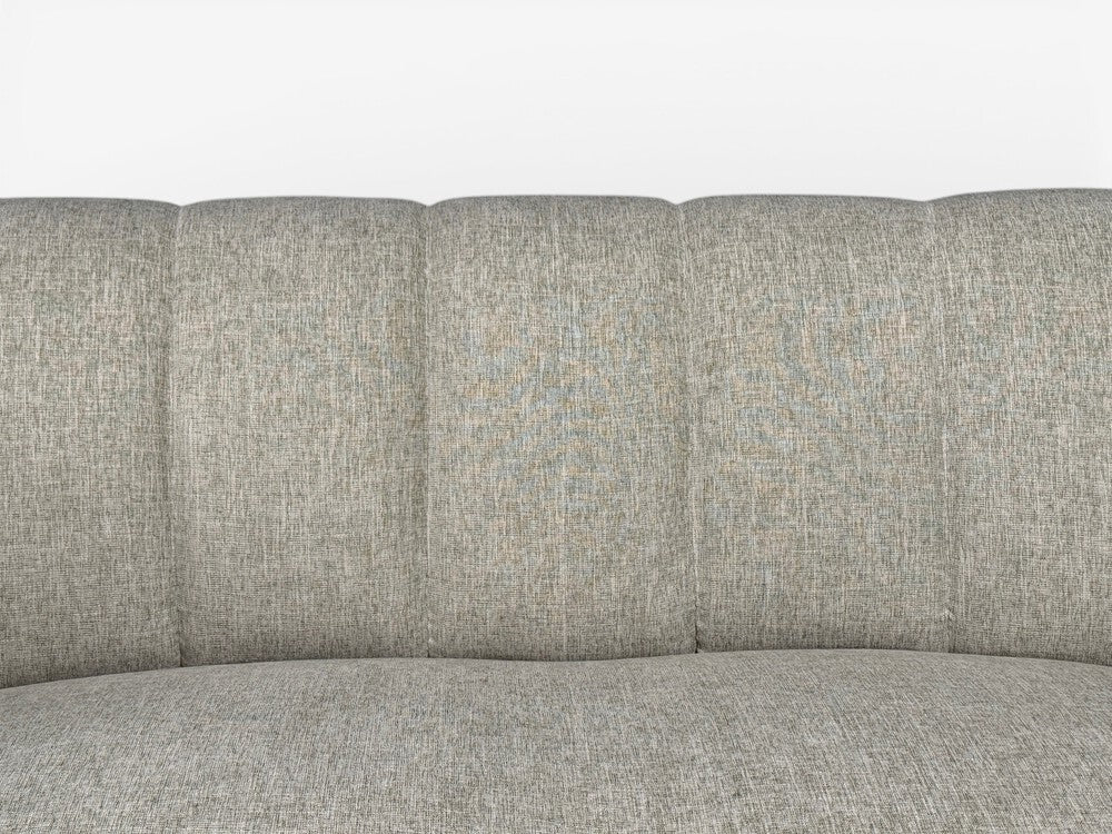 Danish Modern, Banana Sofa, Beechwood, Green Fabric, Denmark, 1940s