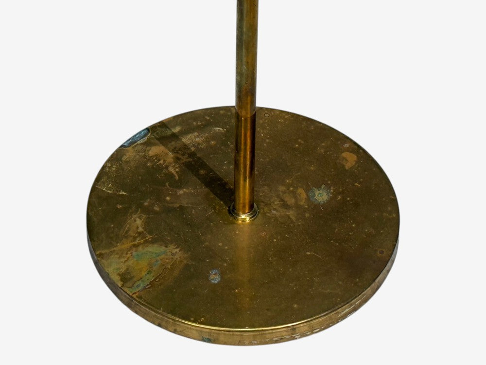 Falkenbergs Belysning, Adjustable Floor Lamp, Brass, Bamboo, Sweden, 1960s