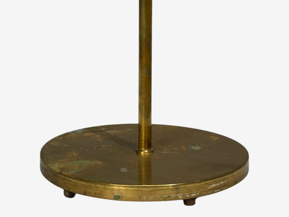 Falkenbergs Belysning, Adjustable Floor Lamp, Brass, Bamboo, Sweden, 1960s
