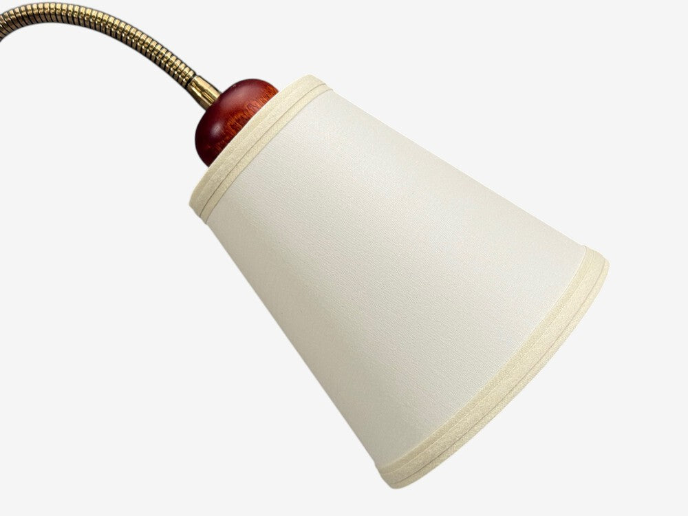 Markslöjd, Floor Lamp, Wood, Metal, Fabric, Sweden, 1970s