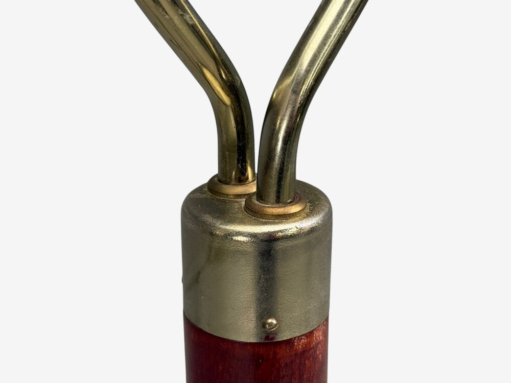 Markslöjd, Floor Lamp, Wood, Metal, Fabric, Sweden, 1970s