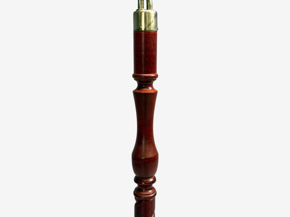 Markslöjd, Floor Lamp, Wood, Metal, Fabric, Sweden, 1970s
