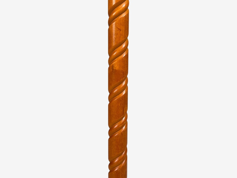 Markslöjd, Floor Lamp, Light Wood, Metal, Fabric, Sweden, 1990s