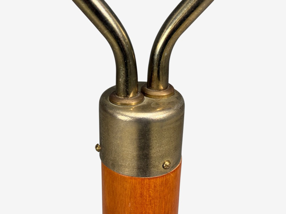 Markslöjd, Floor Lamp, Light Wood, Metal, Fabric, Sweden, 1990s
