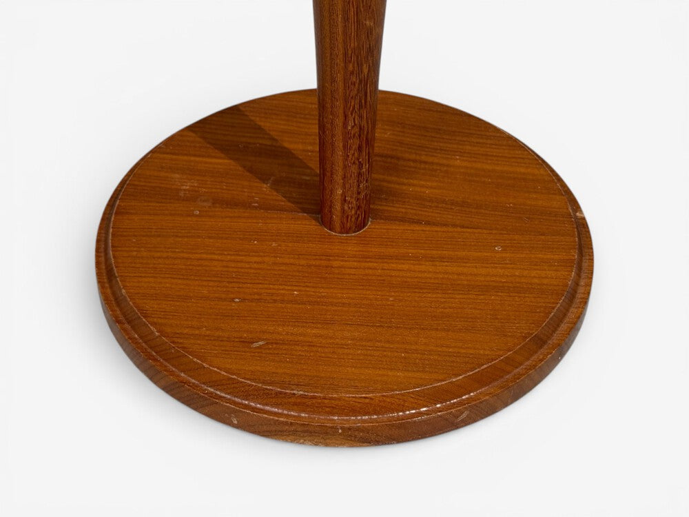 Swedish Modern, Adjustable Floor Lamp, Wood, Brass, Sweden, 1960s