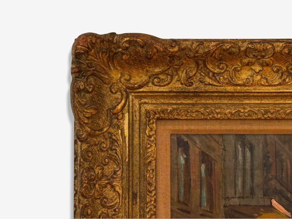 Edouard-Léon Cortès, Oil on Canvas, French Painting, Paris Street Scene, 20th C.
