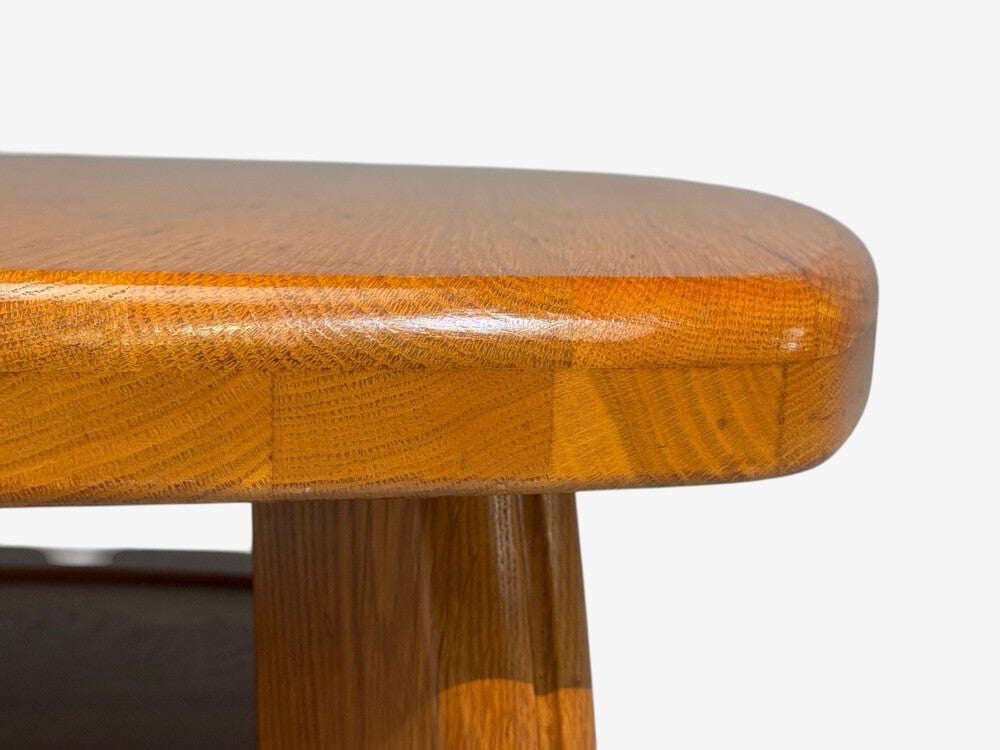 Dutch Modern, Brutalist Coffee Table, Oak, Netherlands, 1970s