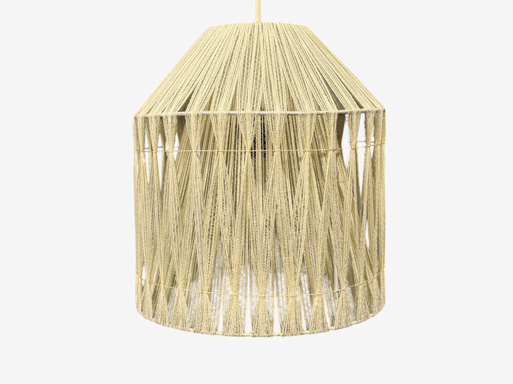 Swedish Modern, Pendant Light, Fabric, Plastic, Sweden, 1970s