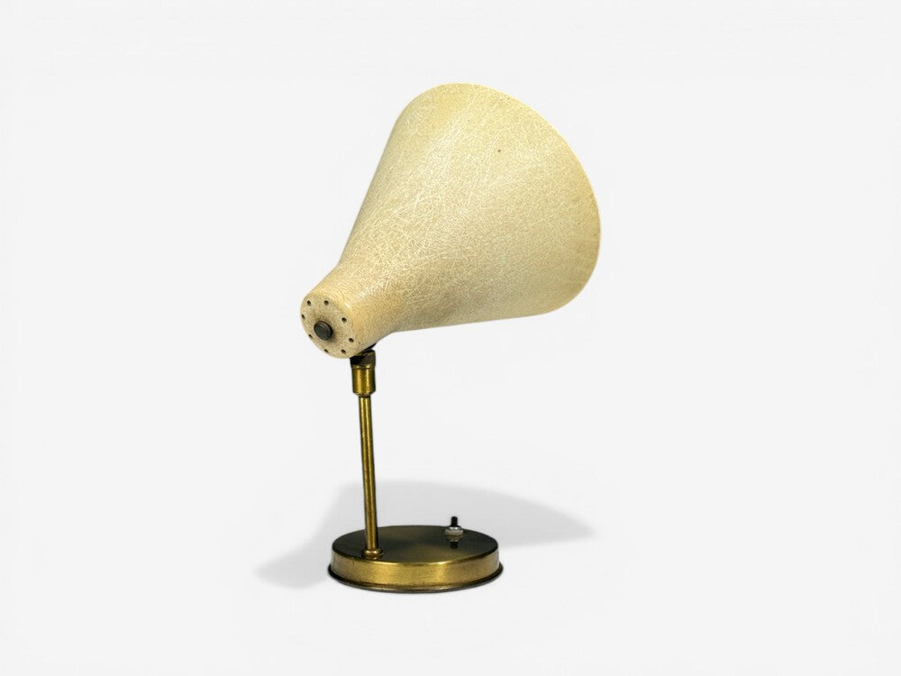 American Modern, Table Lamp, Fiberglass, Brass, USA, 1960s