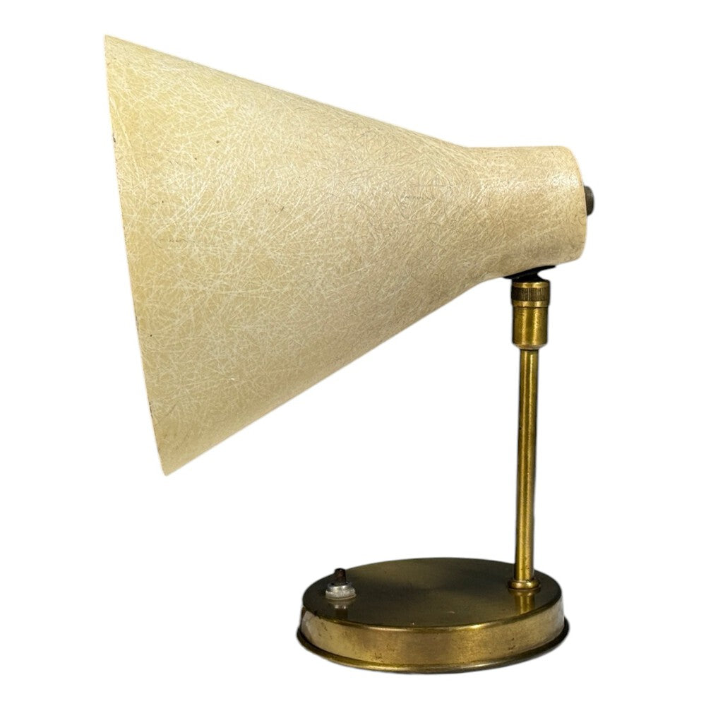 American Modern, Table Lamp, Fiberglass, Brass, USA, 1960s