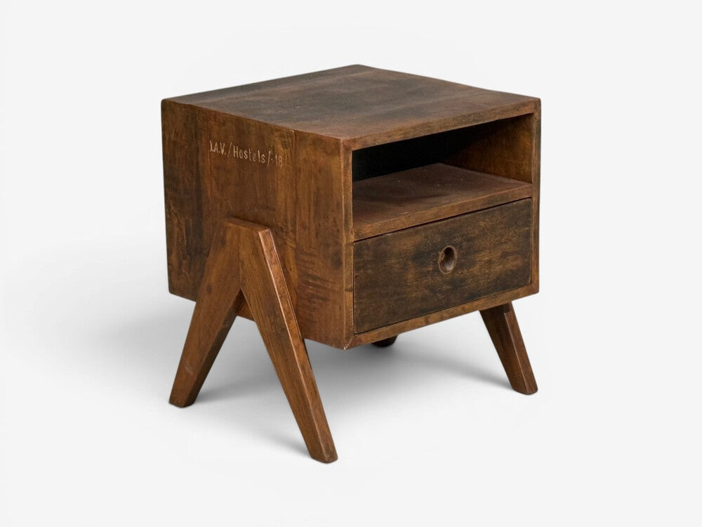 Pierre Jeanneret, Nightstands, Teak, Chandigarh, India, 1960s