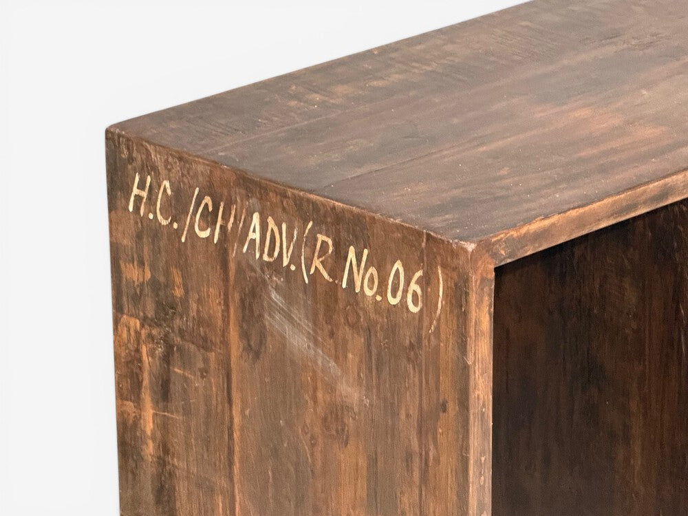 Pierre Jeanneret, 6-Hole File Racks or Bookcases, Teak, Chandigarh, 1960s