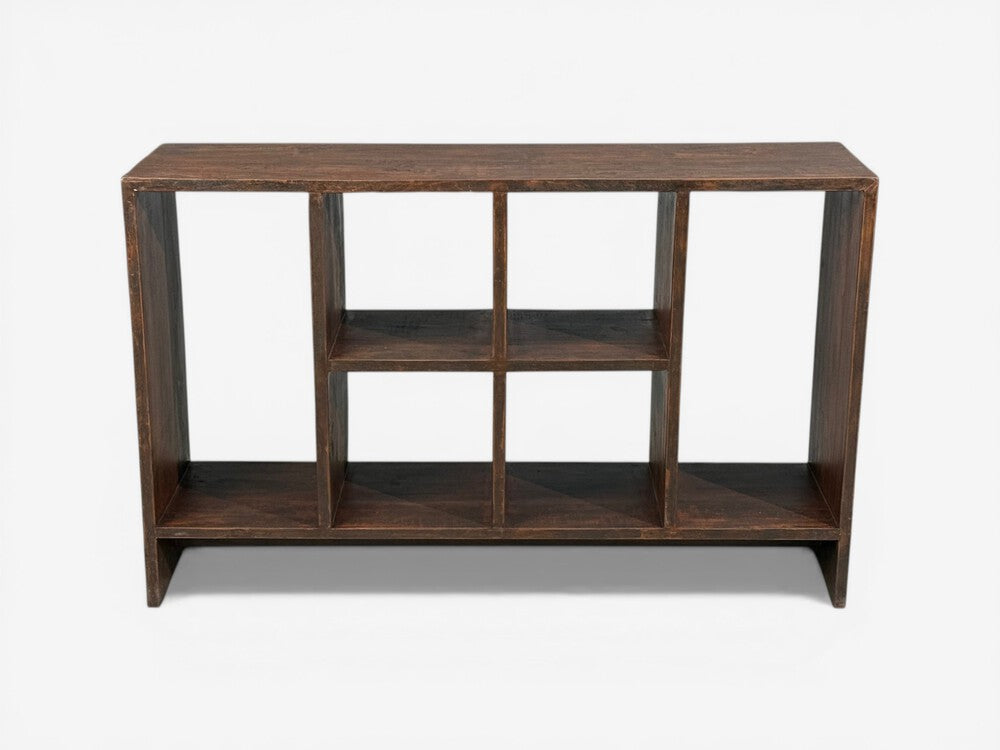 Pierre Jeanneret, 6-Hole File Rack or Bookcase, Teak, Chandigarh, 1960s