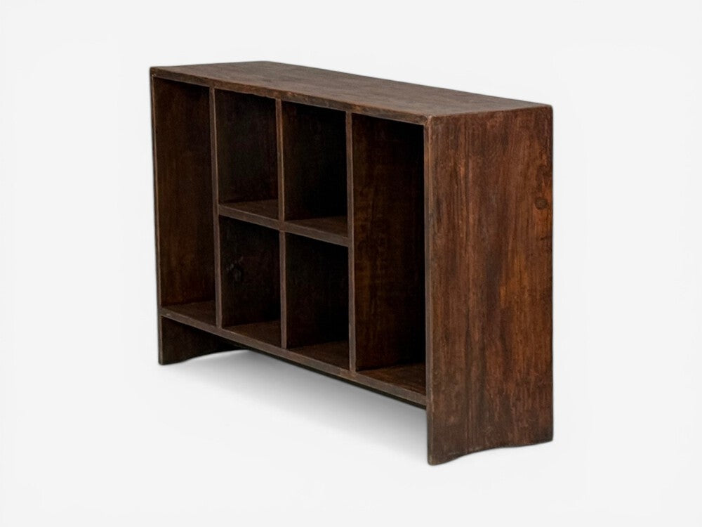 Pierre Jeanneret, 6-Hole File Rack or Bookcase, Teak, Chandigarh, 1960s