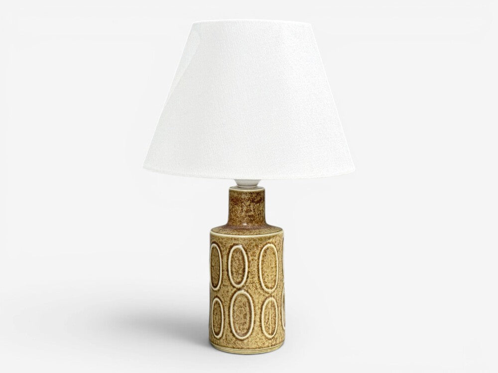 Desiree Stentöj, Table Lamp, Brown Stoneware, Denmark, 1960s